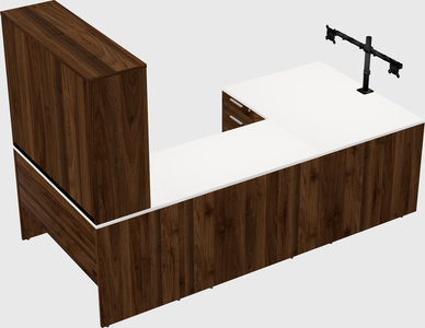 U-shaped desk