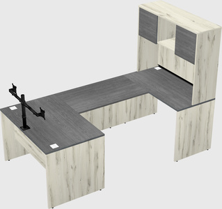 U-shaped desk