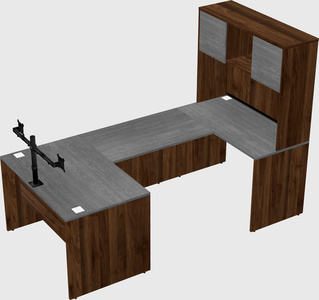U-shaped desk