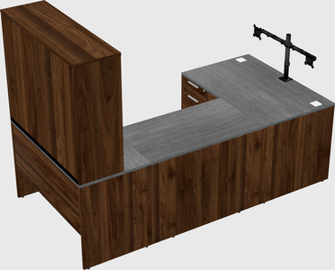 U-shaped desk