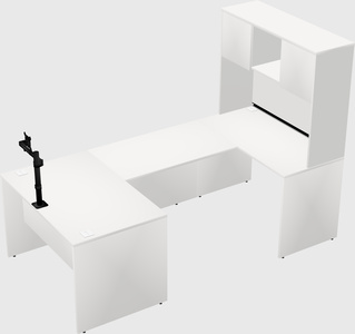 U-shaped desk