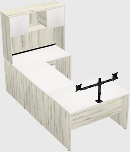 U-shaped desk