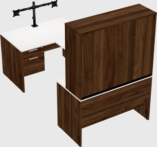 U-shaped desk