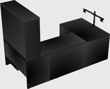 U-shaped desk