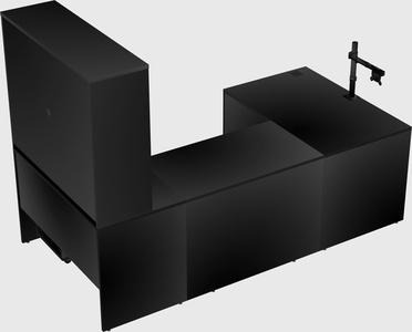 U-shaped desk