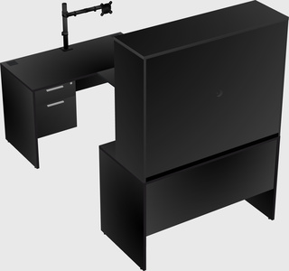 U-shaped desk