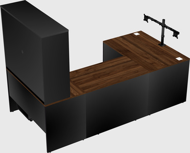 U-shaped desk