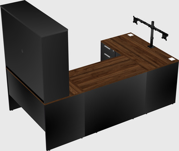 U-shaped desk
