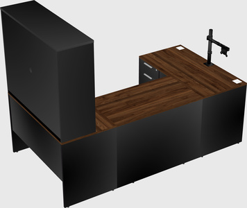 U-shaped desk