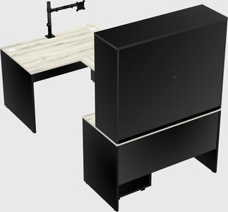 U-shaped desk