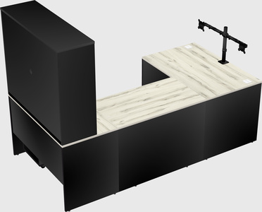 U-shaped desk