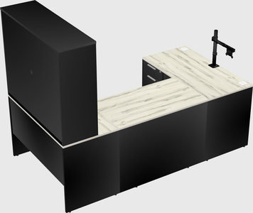 U-shaped desk