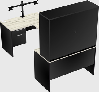 U-shaped desk