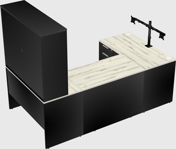 U-shaped desk