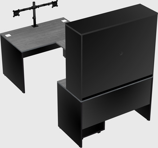 U-shaped desk