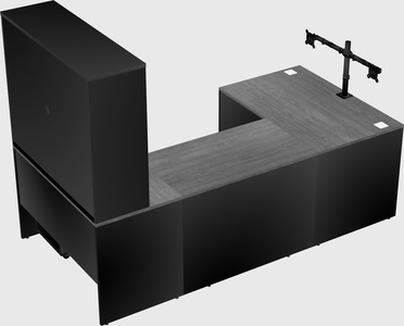 U-shaped desk