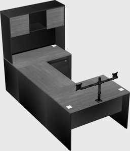 U-shaped desk