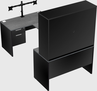 U-shaped desk