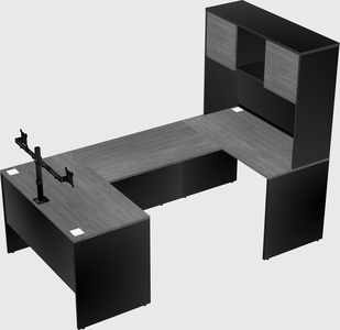 U-shaped desk