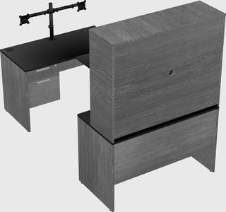 U-shaped desk