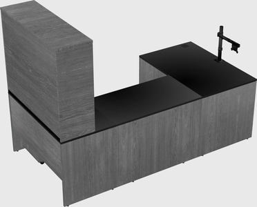 U-shaped desk