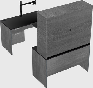 U-shaped desk