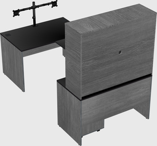 U-shaped desk