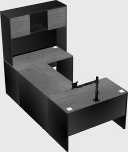 U-shaped desk