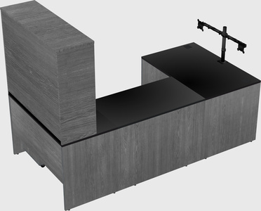 U-shaped desk