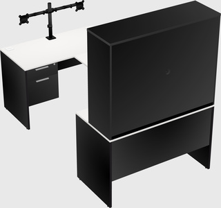 U-shaped desk