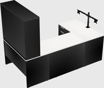 U-shaped desk