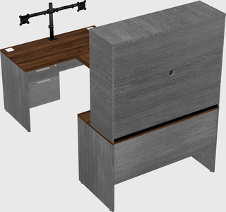 U-shaped desk