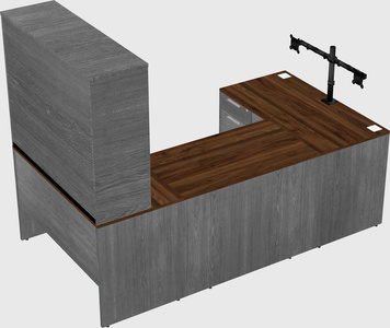 U-shaped desk