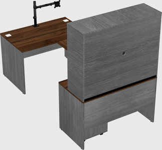 U-shaped desk