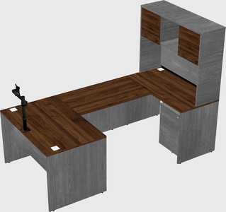 U-shaped desk