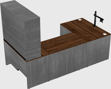 U-shaped desk
