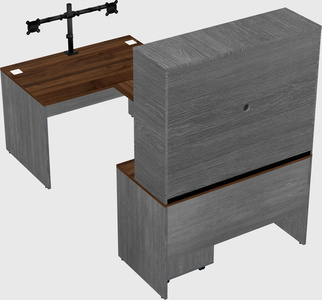 U-shaped desk