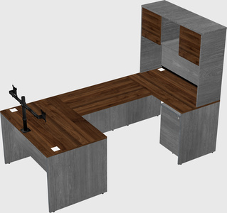 U-shaped desk
