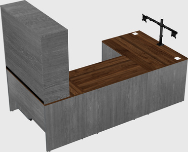 U-shaped desk