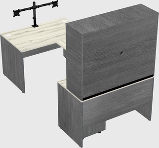 U-shaped desk
