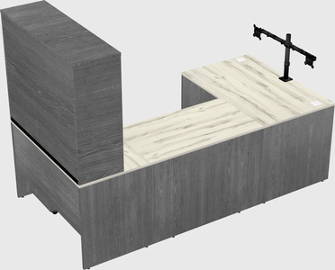 U-shaped desk