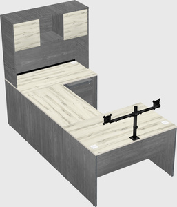 U-shaped desk