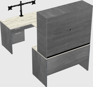 U-shaped desk