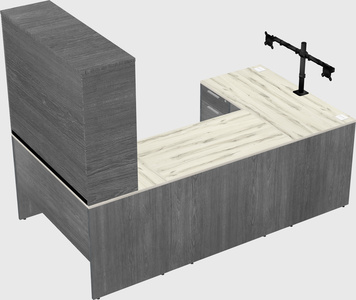 U-shaped desk
