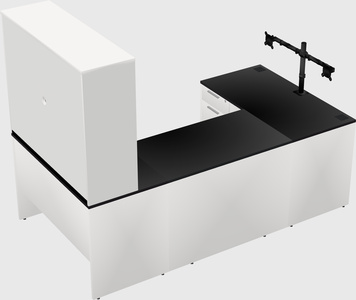 U-shaped desk