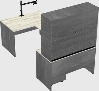 U-shaped desk
