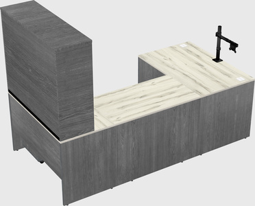 U-shaped desk