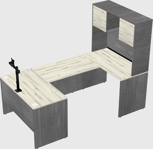 U-shaped desk