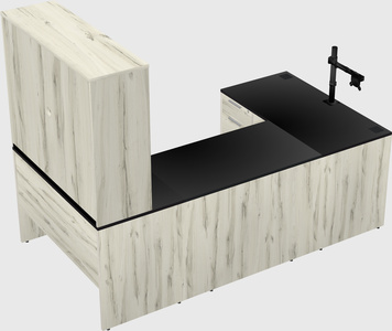 U-shaped desk