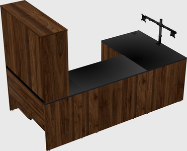 U-shaped desk